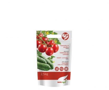 Pomidorų ir agurkų trąšos 2,5 kg. Aukščiausios kokybės kompleksinės trąšos su mikroelementais.