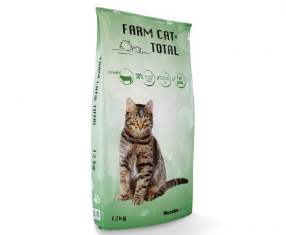 „FARM CAT“ su mėsa 12 kg