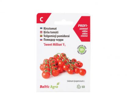 Valgomieji pomidorai „Sweet Million“ F1. 100% be chemikalų